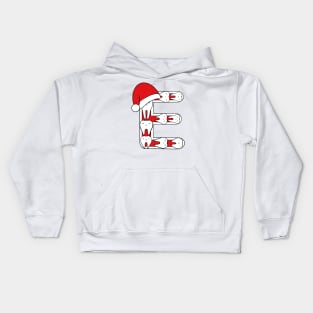 Letter E (Happimola Christmas Alphabet) Kids Hoodie